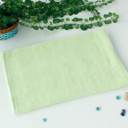 Blancho [Light Green] 100% Cotton Thermal Cellular Throw Blanket (46 by 59 inches)